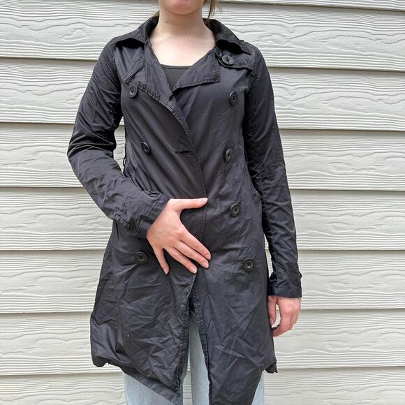 Desigual Euro Black Trenchcoat Jacket - Picture 2 of 7